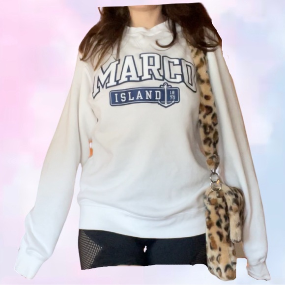 Marco Island white crewneck - Picture 1 of 4